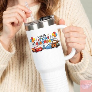 Matching Family Cars Birthday Shirts | It's My Birthday & Crew Digital Download | DIY Lightning McQueen T-Shirt Transfer | Instant Print image 4