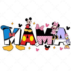 Mama Mouse SVG bundel – magische familie-uitje shirt design, bijpassende vakantie Tee voor moeder, Disney vakantie DIY cadeau, Disney Mama Svg