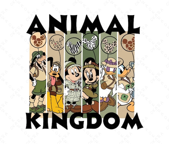 Animal Kingdom Safari SVG - Mickey and Friends Family Vacation