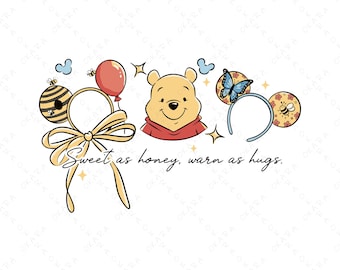 Pooh Bear SVG - Magic Theme Park Trip - Cricut Shirt Cut File - Summer Family Vacation
