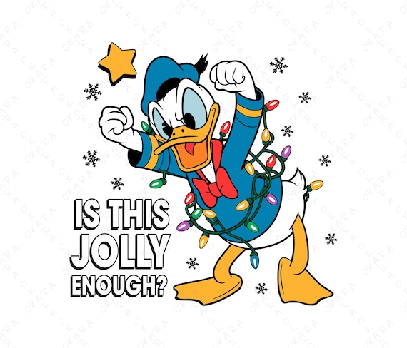 クリスマス ドナルドダック SVG、これで十分楽しい、面白いディズニー
