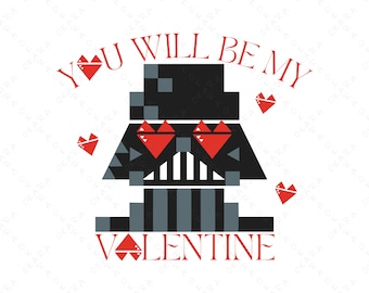Darth Vader Valentine SVG – Star Wars Design (Digital File)