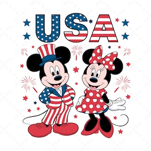 4th of July Mouse SVG | USA Family Trip Shirt Design | Patriotic