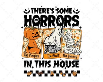 Funny Halloween Tarot Card SVG - Twerking Ghost Pumpkin Mummy PNG - Shirt Sublimation Design - Spooky Season Adult Humor File