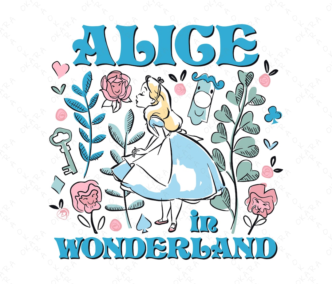 Alice in Wonderland Svg Bundle | Retro Alice Png for Sublimation ...