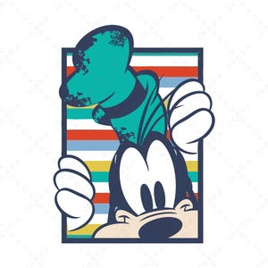 Retro Goofy Design for Shirt - Mug - Tumbler - Tote Bag, Goofy Svg, Goofy Png, Disney Svg, Disney Png, Sublimation Goofy Design