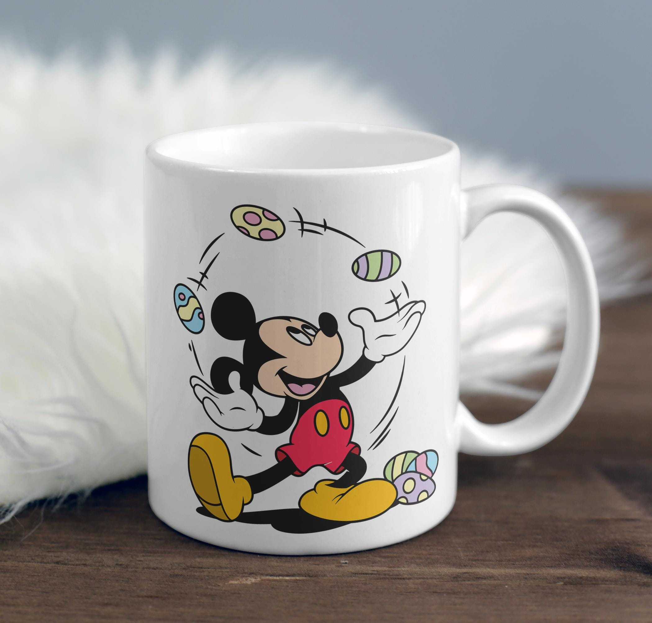 Mickey Easter SVG, Disney Juggling Eggs Clipart, Spring Mouse Png for ...