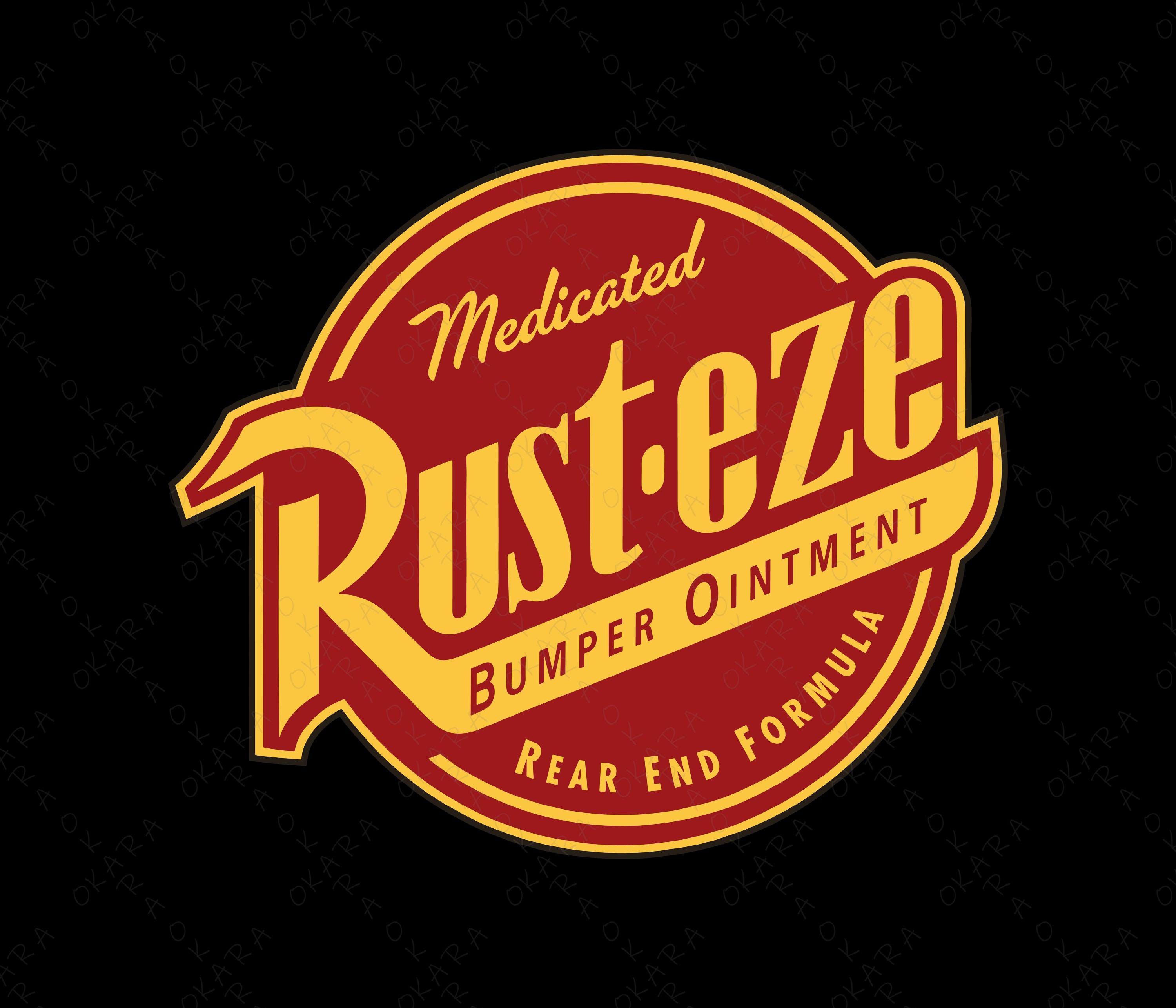 Rust Eze Distressed Vector Rust Eze SVG PNG | Race Car Movie Logo Vector | Lightning Birthday ...