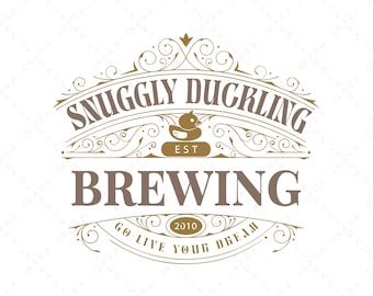 Snuggly Duckling SVG - Tangled Pub Sign PNG - Go Live Your Dream Quote - Vintage Brewery Logo - Cricut Cut File - Princess Party Decor