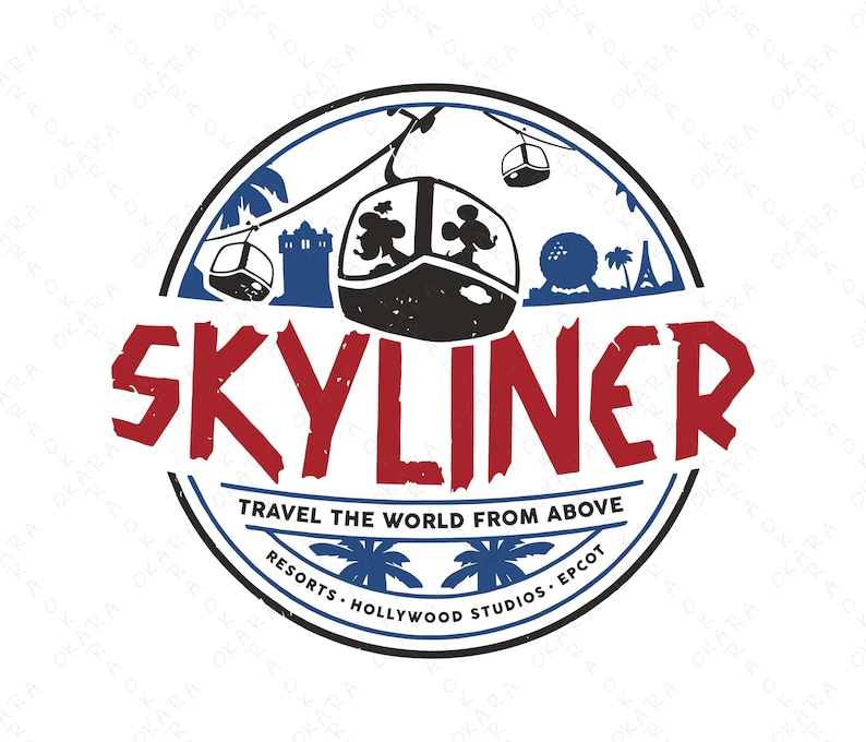 Skyliner Lettering Retro Skyliner SVG | Mickey Minnie Mouse Theme Park PNG | Family ...