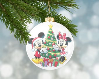 日本未発売☆primark×ディズニー☆ミッキー&ミニー☆クリスマスオーナメント Disney ディズニー) ミッキー・ミニー クリスマスツリー オーナメント