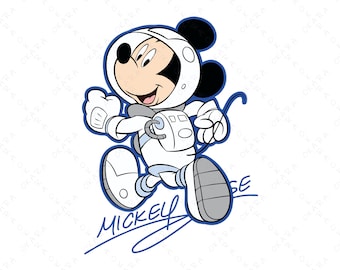 Astronaut Mickey Mouse SVG - Space PNG Cut File for Cricut | Disney Trip Shirt Design | Kids Galaxy Birthday Party Digital Download