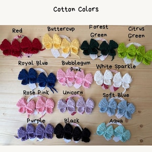 Headphone Accessories Cute Crochet Bows For Headphone Gaming Accessories Set of 2 Coquette Headset Decoration Gift For Gamer image 4