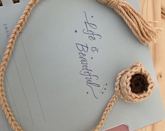 Cute Bookmark, Unique Crochet Coffee Cup Bookmark with Tassle, Cute Bookish, Gift For Coffee & Book Lovers, Gift Idea for Readers, Accessory