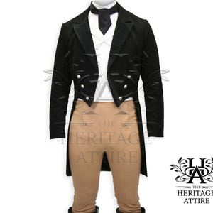 Men&#39;s Custom Made REGENCY TAILCOAT and VEST |Victorian Vintage Tailcoat |British Regency Fashion Jacket |19th Century Historical Coat