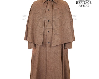 Capa Ulster de lana / Abrigo de inspiración victoriana