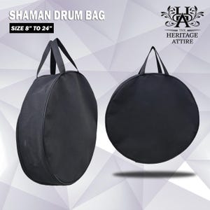 Bolsa de lona artesanal para tambor xamânico | Estojo para tambor Shaman Drum Native Frame