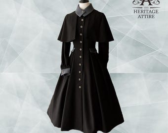 Ladies Custom Made Classical Short Cape Coat | Victorian Vintage