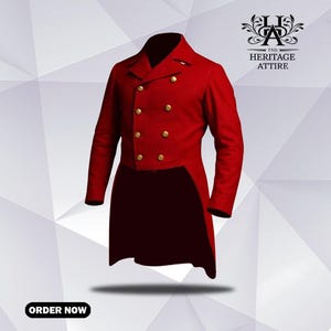 Men&#39;s Custom Made REGENCY TAILCOAT | Victorian Vintage Tailcoat | 19th Century Historical Tailcoat