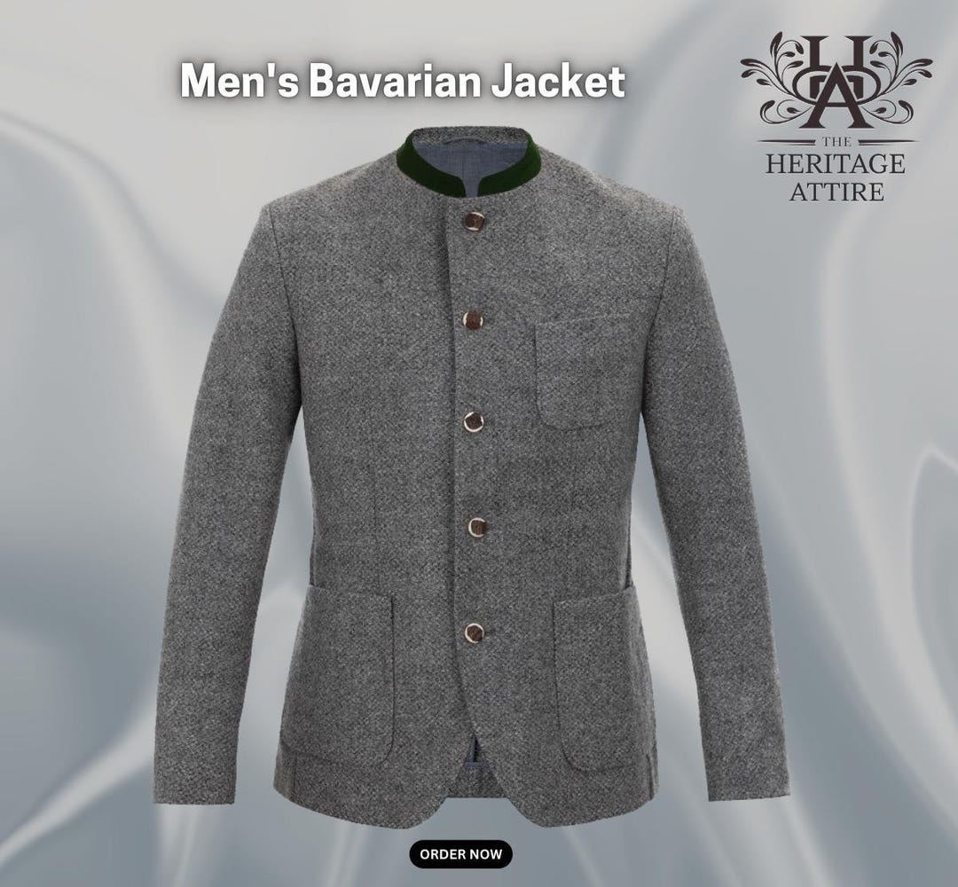 Classic Men's Bavarian Jacket – Traditional Style With