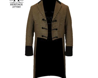Men's Custom Regency Tailcoat | Victorian Wool Gothic Jacket