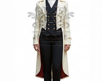 Women's Custom-made Regency Tailcoat | Victorian Vintage Outfit | Female Bridgerton Costume | Victorian Riding Coat | Historical Suit