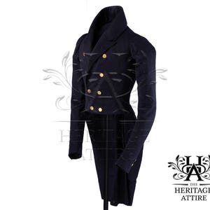 Women&#39;s Custom-made British REGENCY TAILCOAT | Victorian Vintage Tailcoat | 18th Century Historical Coat  |