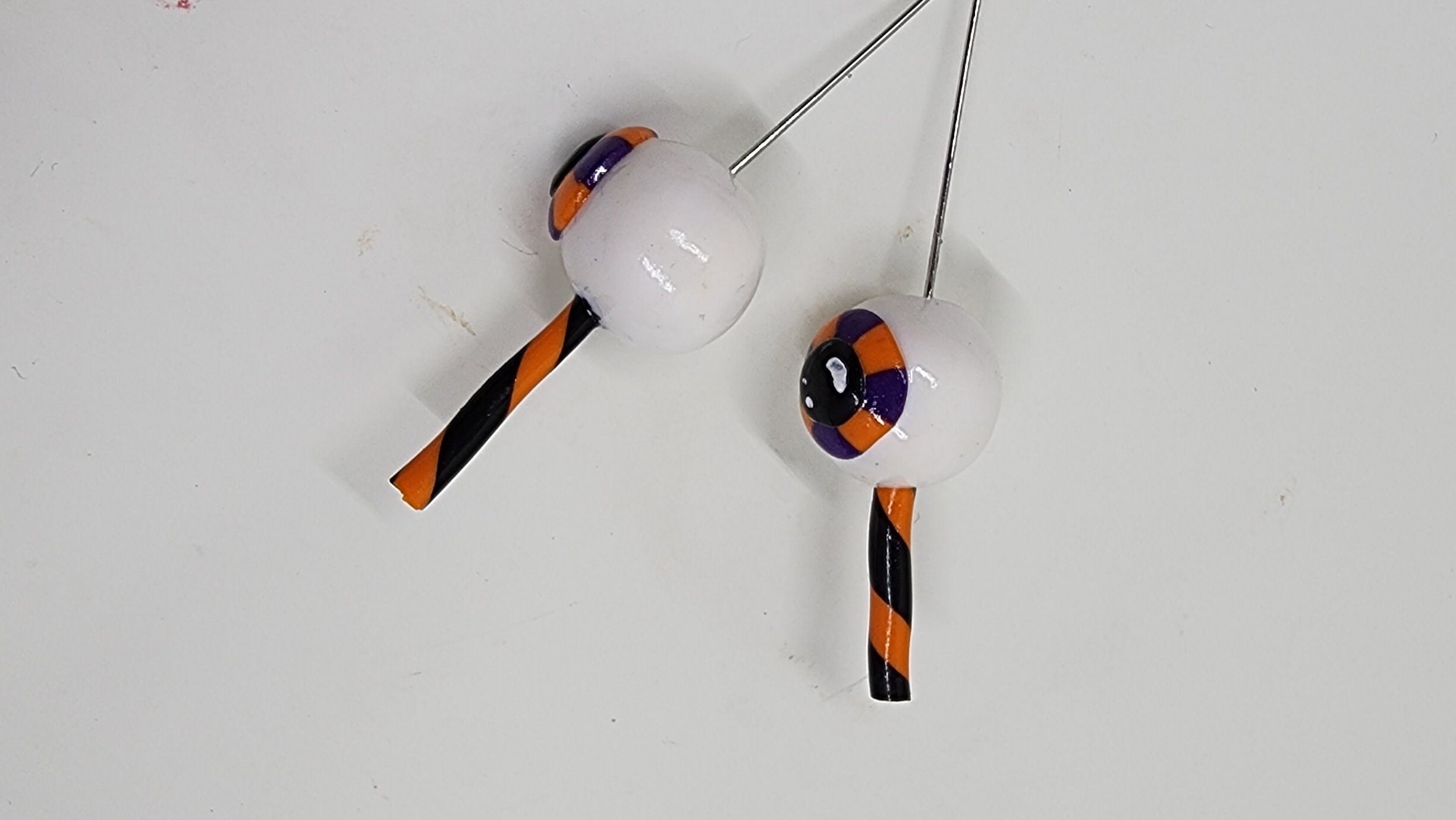 Eye Candy Earrings - Funny Earrings - Puns - Miniatures - Clay Earrings - Humor Earrings - Halloween - Eye Ball - Thumbnail 5