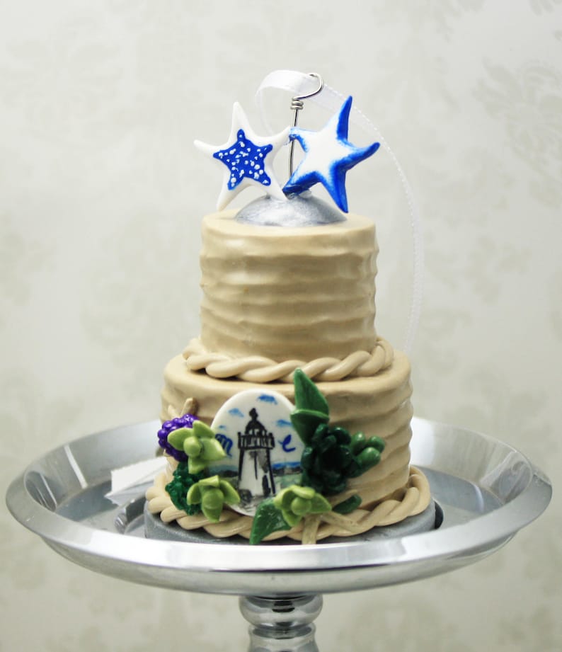 Your Own Custom Replica Mini Wedding Cake-Miniature Ornament/Statue Unique Gift-Made to Order main image 0