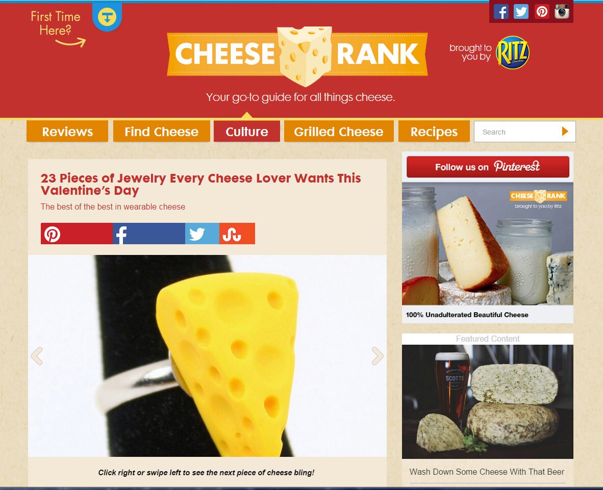 Cheese Wedge RING - Cheesehead Jewelry - Handmade - Wisconsin - mini food jewelry - cheese head - Adjustable - Thumbnail 3