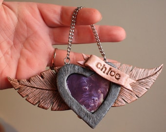 Adorno conmemorativo para mascotas - Foto personalizada - Puente Arcoíris - Personalizado - Gato - Perro - Regalo de condolencia - Pérdida de mascota