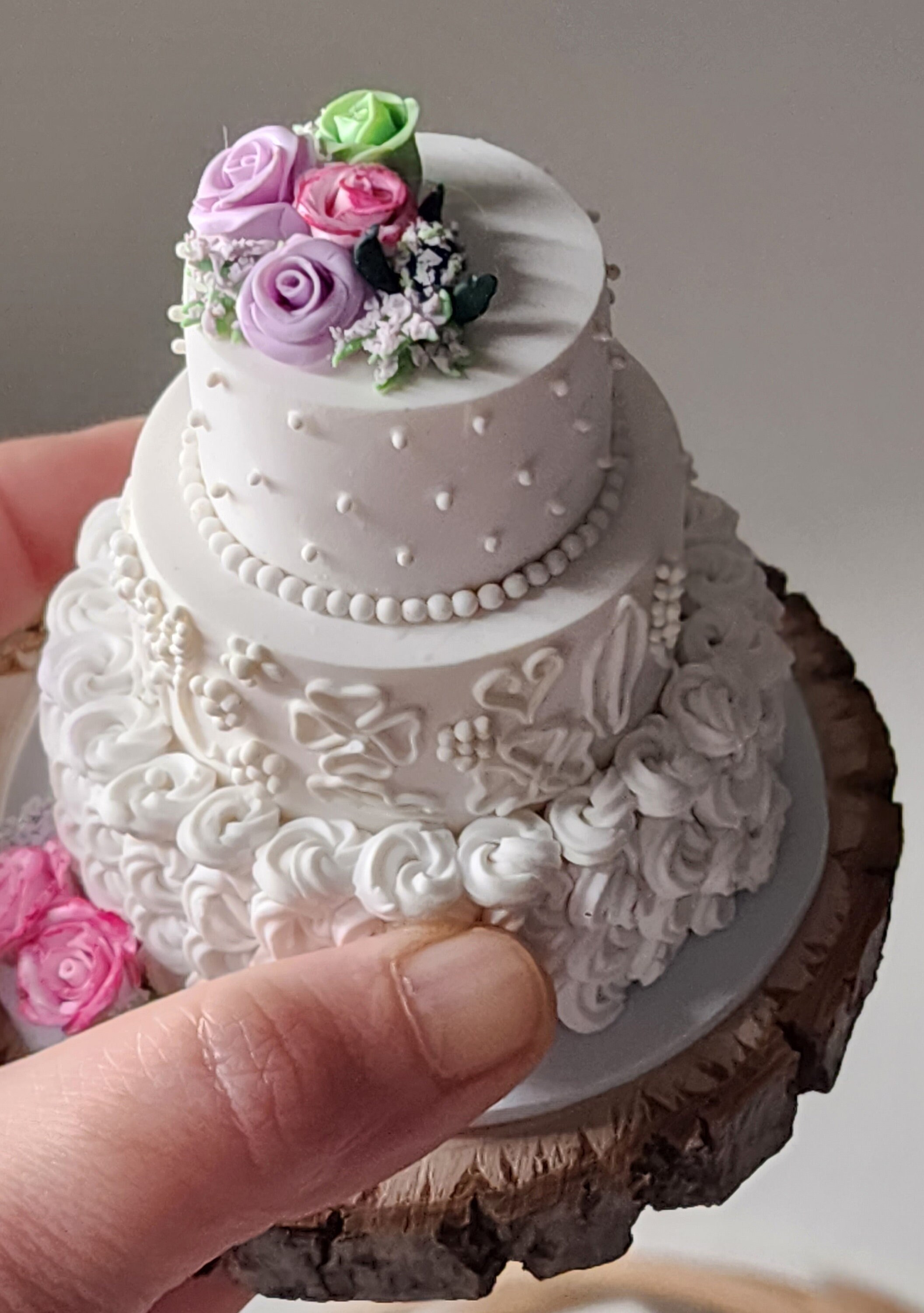 Wedding Cake Ornament Replica | Personalized Gift | Custom Ornament | Personalized Ornament | Birthday cake ornament replica (FF-TS) - Thumbnail 7