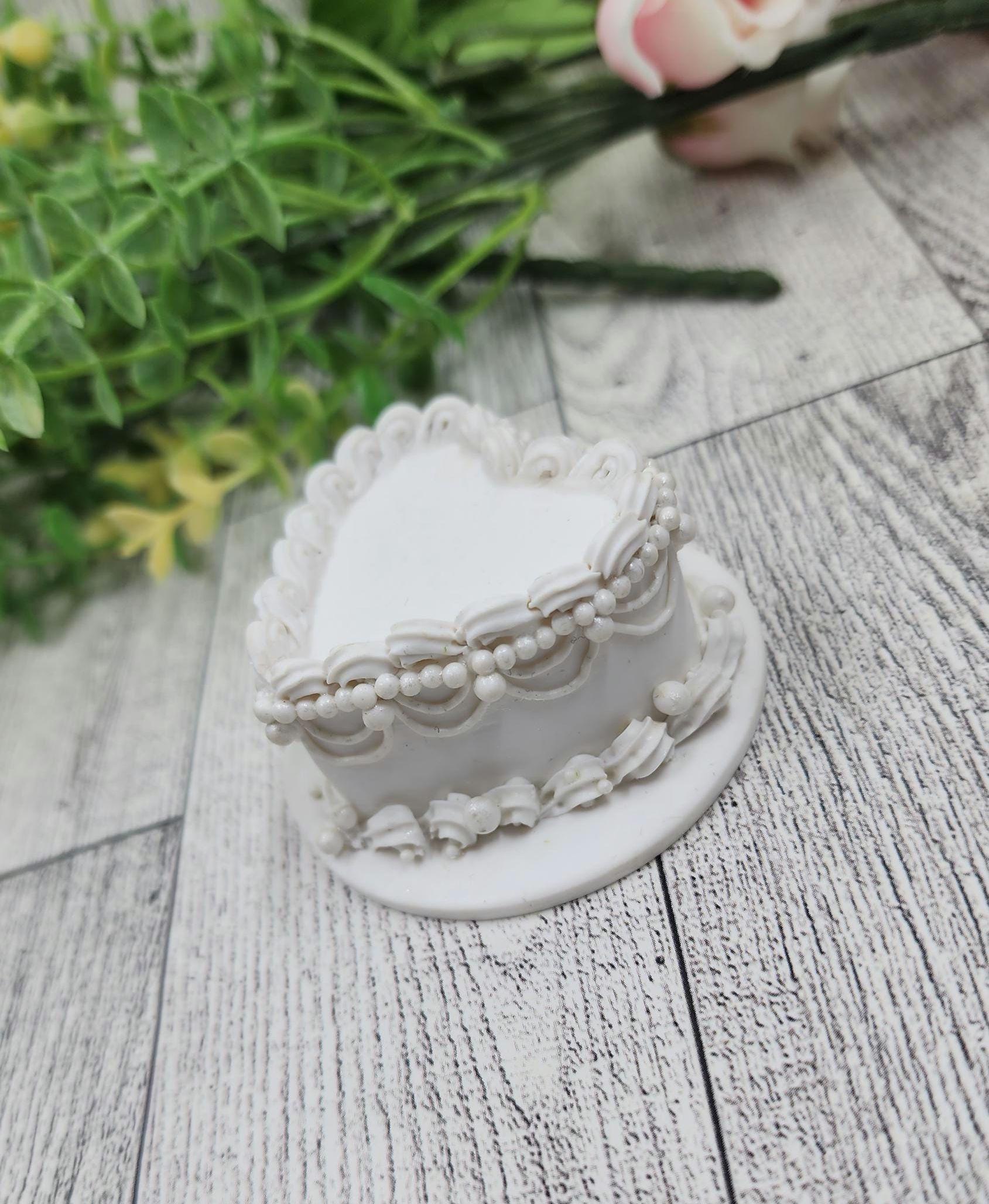 Wedding Cake Mini Replica Custom Ornament - Replica Cake - Wedding Gift - First Anniversary - Newlyweds Gift - Clay Ornament Shop - Lambeth