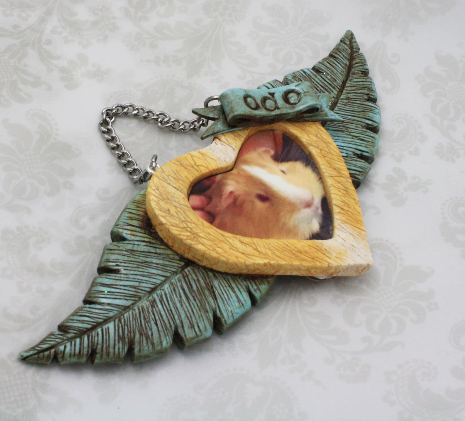 Pet Memorial Custom Ornament - Rainbow Bridge - Christmas - Personalized - Picture Frame Ornament - Dog - Cat - Your Pet Photo Ornament MTO