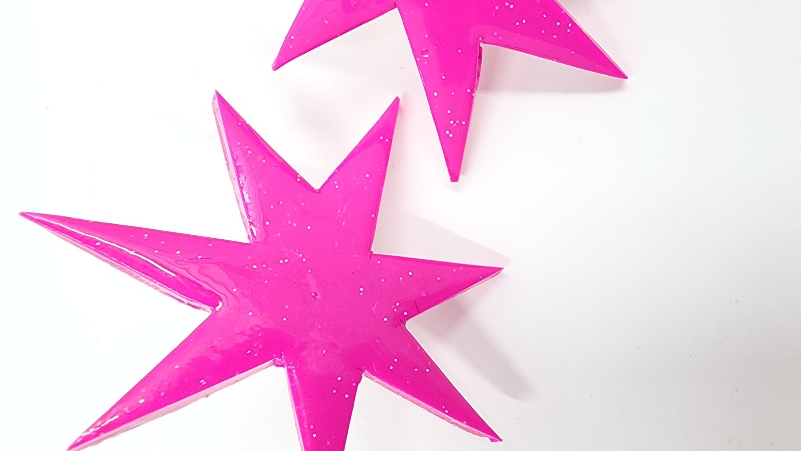 Jem and the Holograms Jem Star Earrings (Pink or Red) - Jewelry - The Misfits - Costumes - Cosplay Prop - 80's - Jemstar Earrings - Jewelry - Thumbnail 3