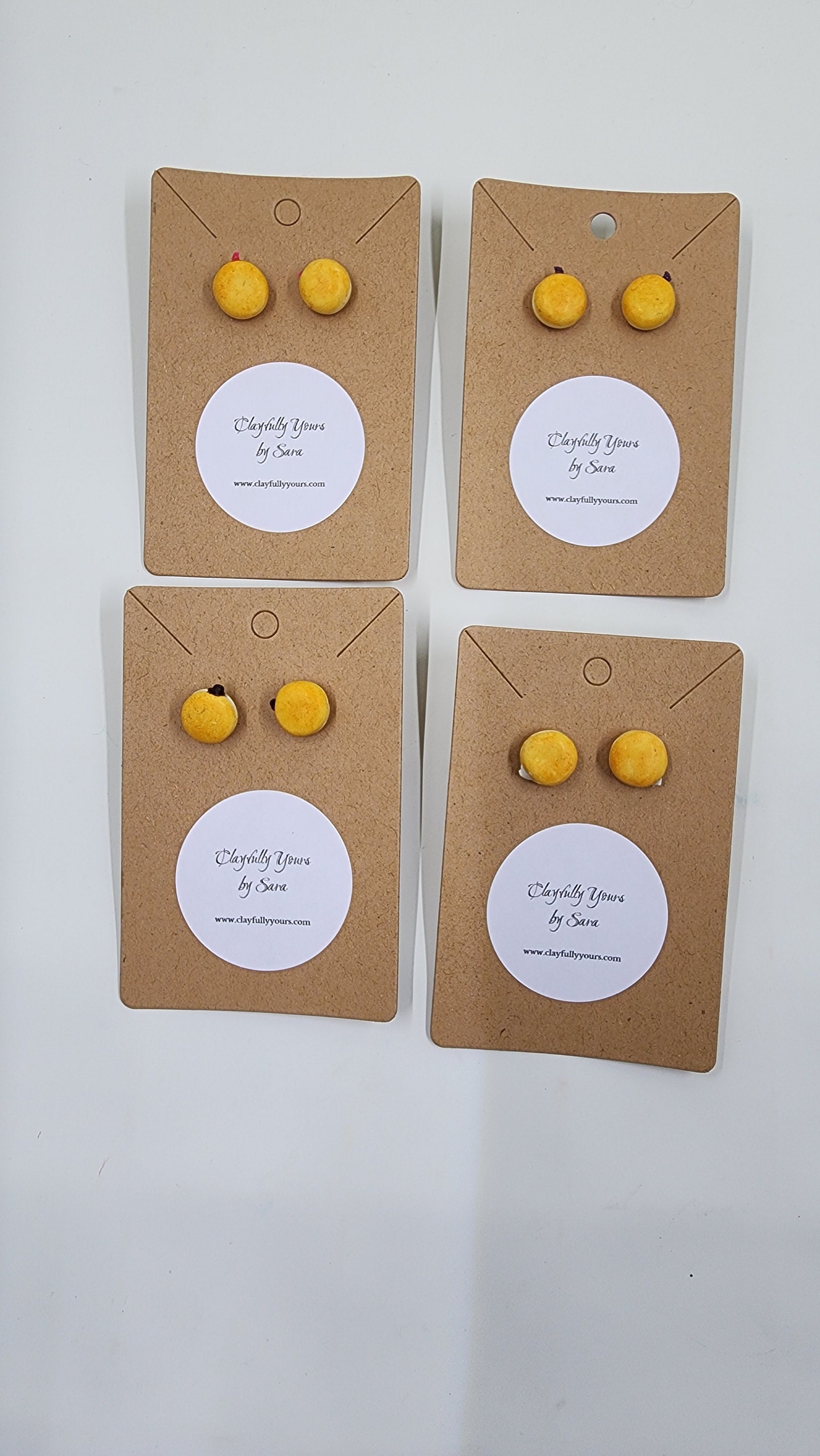 Paczki Stud Earrings | Fat Tuesday | Donuts Doughnuts | Mini Food Jewelry | Fake Food | Studs