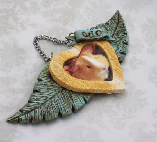 Pet Memorial Custom Ornament - Rainbow Bridge - Christmas - Personalized - Picture Frame Ornament - Dog - Cat - Your Pet Photo Ornament MTO - Thumbnail 5