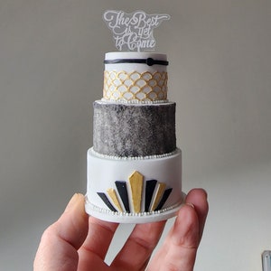 Wedding Cake Mini Replica Custom Ornament - Replica Cake - Wedding Gift - First Anniversary - Newlyweds Gift - Clay Ornament Shop (NP)