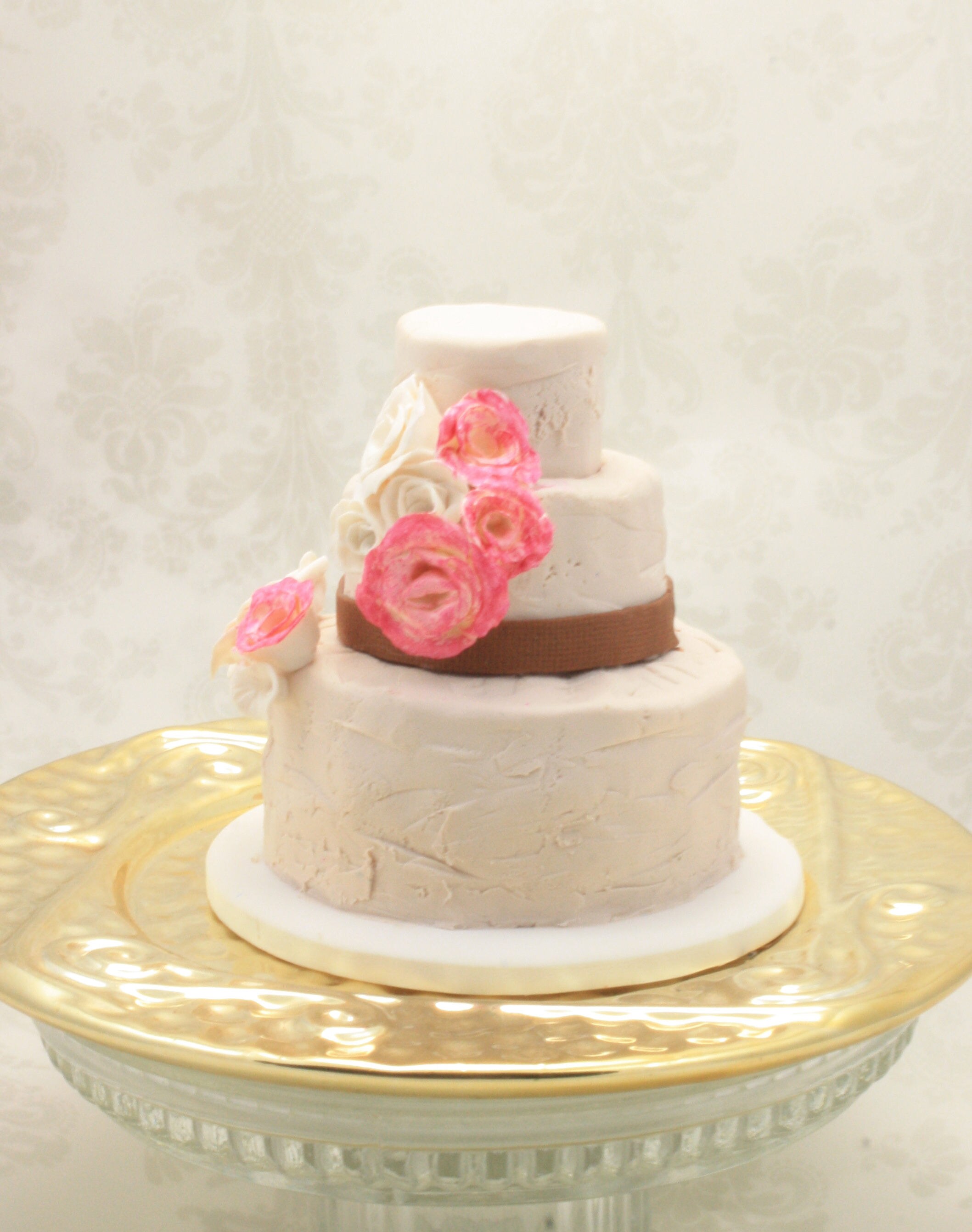 Wedding Cake Mini Replica Ornament - Replica Cake - Wedding Gift - First Anniversary - Newlywed - Haunted House - Skull - Baroque - Thumbnail 4