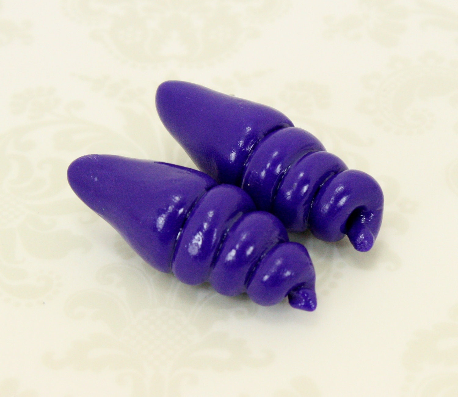 Ursula Sea Witch Purple Shell Earrings - Replica  - Cosplay Costume - The Little Mermaid - Cosplay Costume - Halloween
