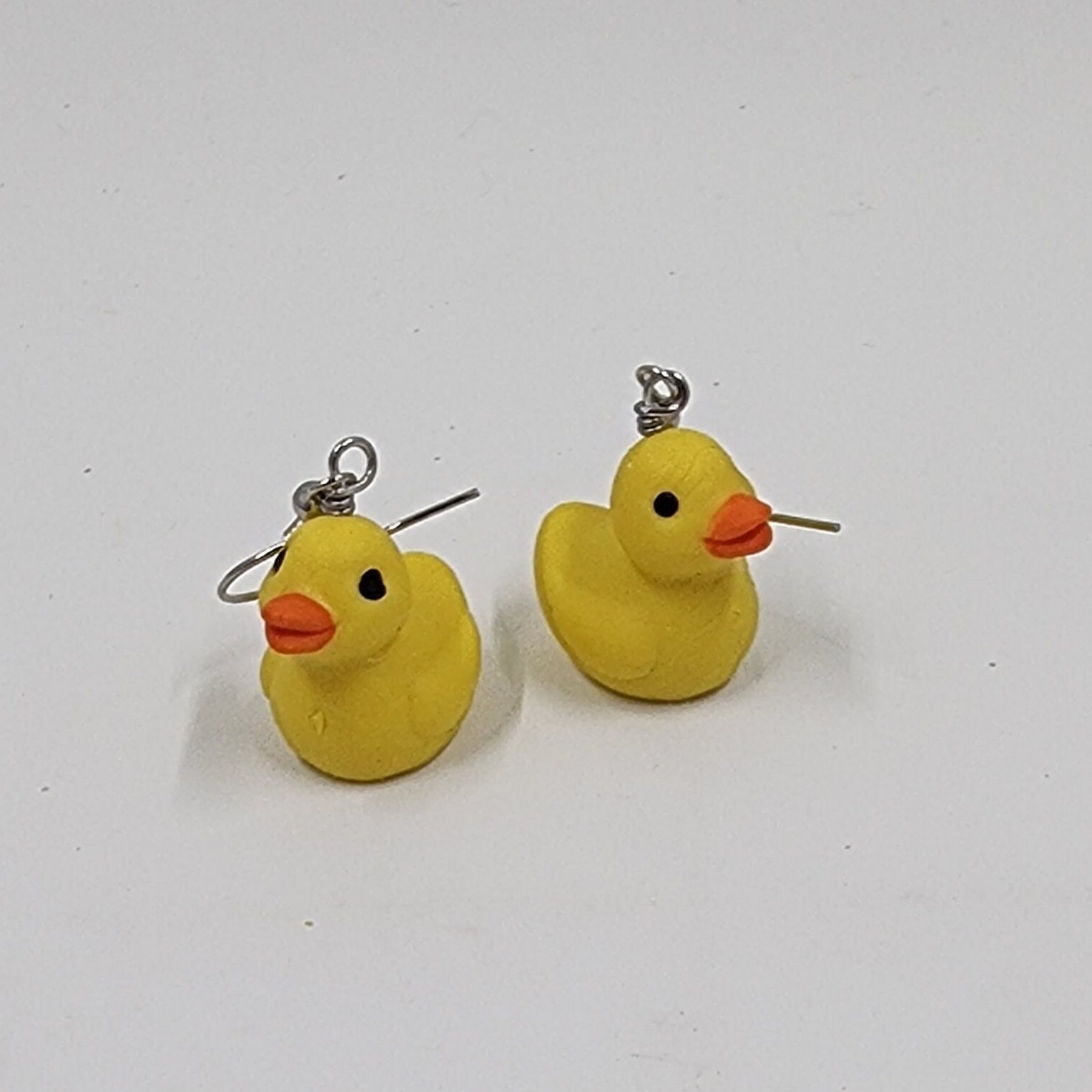 Yellow Rubber Duck Earrings | Duckie - Thumbnail 4