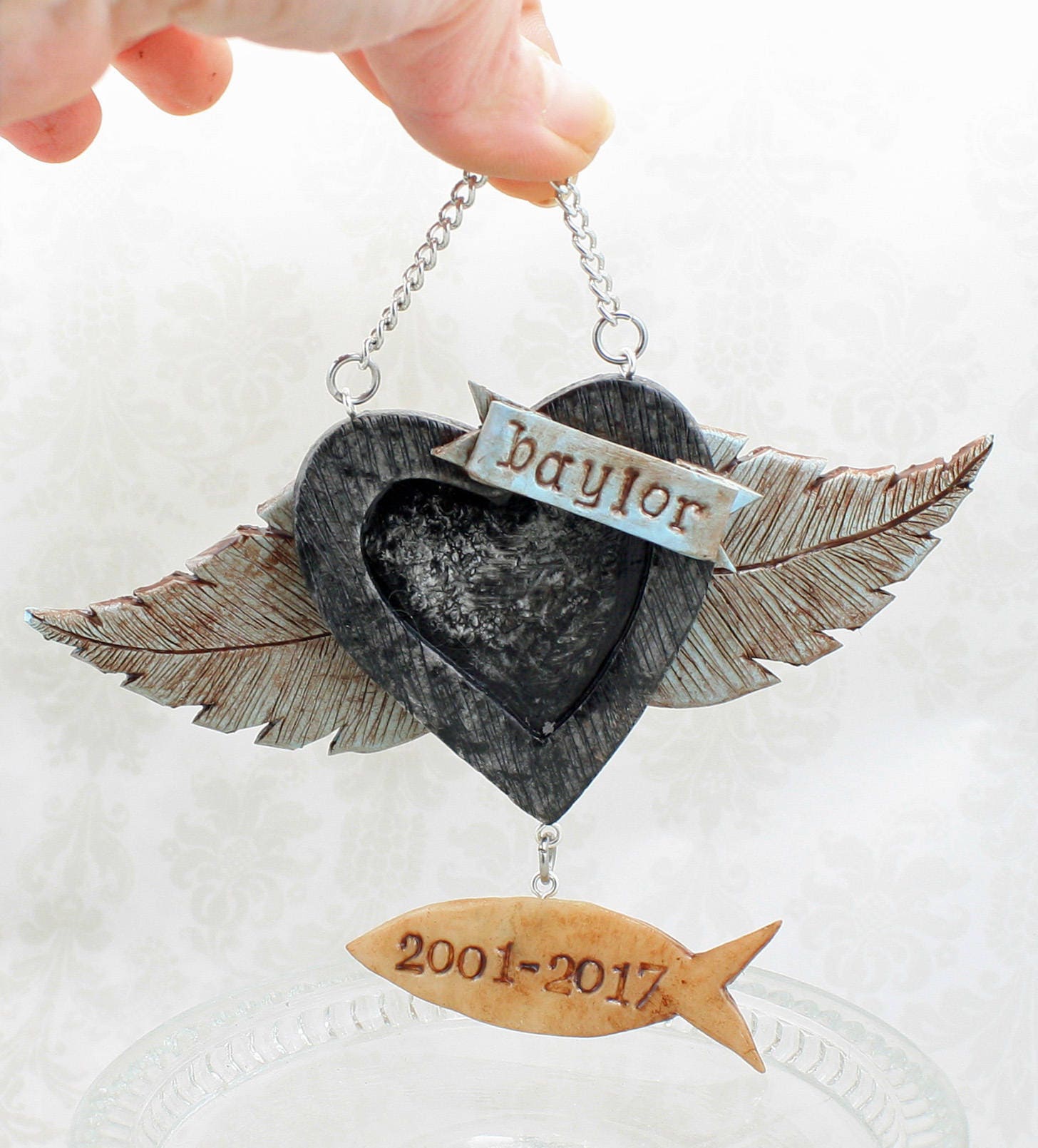 Pet Memorial Custom Ornament | Pet Memorial Gift | Memorial Gift for Loss | Loss of Dog | Loss of Cat | Dog Remembrance Gift | Cat Loss Gift - Thumbnail 5