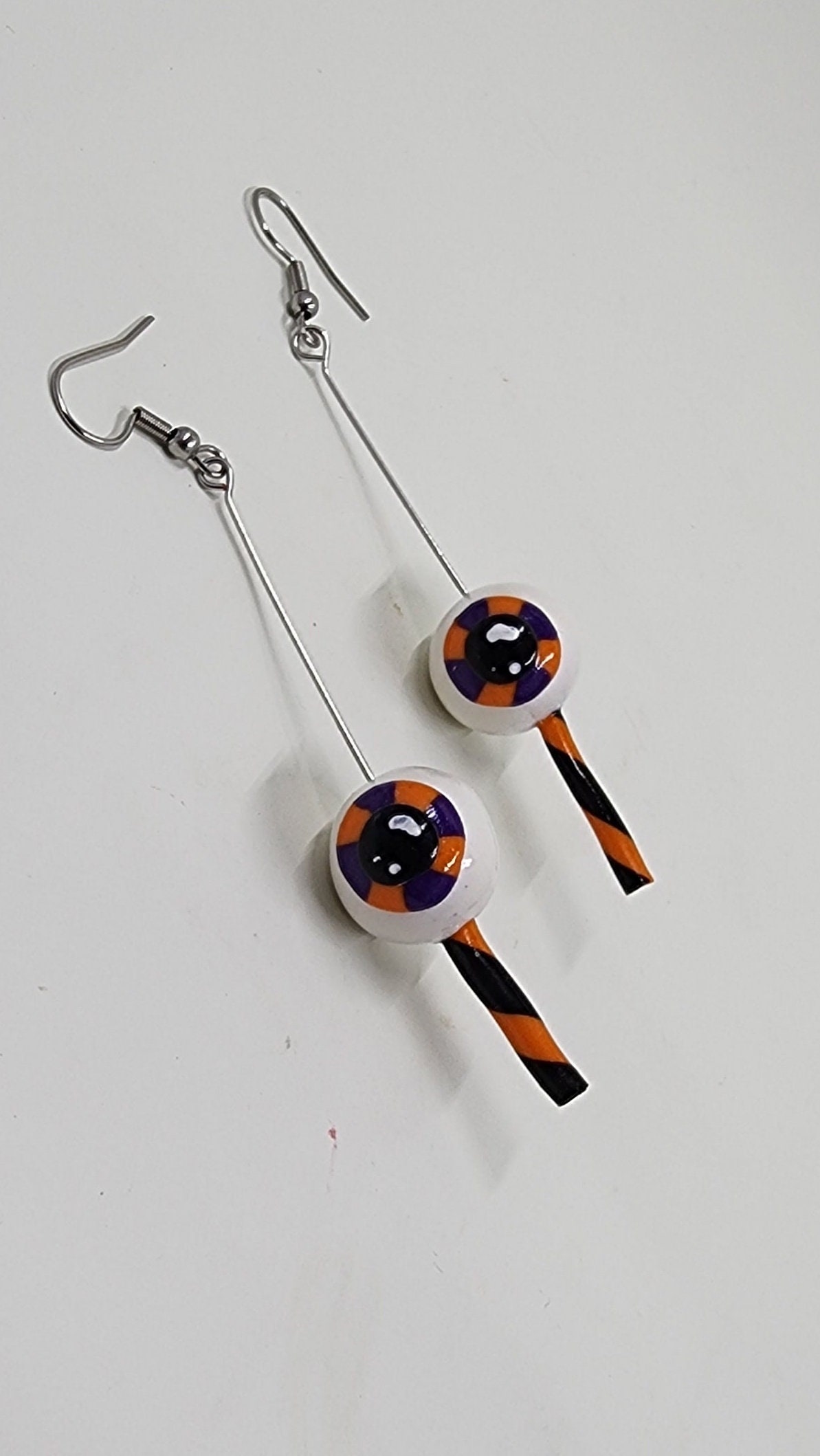 Eye Candy Earrings - Funny Earrings - Puns - Miniatures - Clay Earrings - Humor Earrings - Halloween - Eye Ball