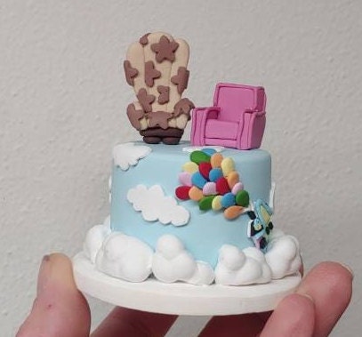 Alice In Wonderland - Wedding Cake Mini Replica Custom Ornament - Replica Cake - Wedding Gift - First Anniversary - Newlyweds Gift - Thumbnail 4