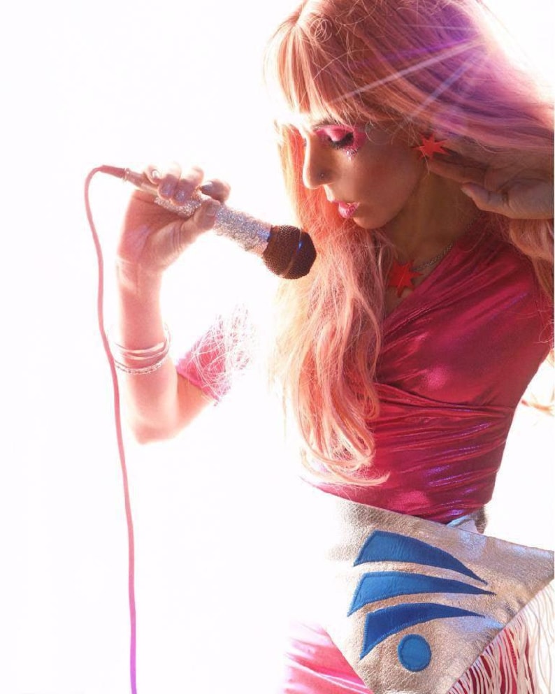 Jem and the Holograms Jem Star 2" Necklace - Cosplay Prop - 80's Necklace - Costume - The Misfits - Jem Star Necklace - Jewelry - Cartoon image 6