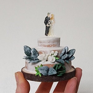 Wedding Cake Ornament Replica | Personalized Gift | Custom Ornament | Personalized Ornament | Birthday cake ornament replica (FF-TS)