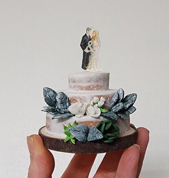 Wedding Cake Ornament Replica | Personalized Gift | Custom Ornament | Personalized Ornament | Birthday cake ornament replica (FF-TS)