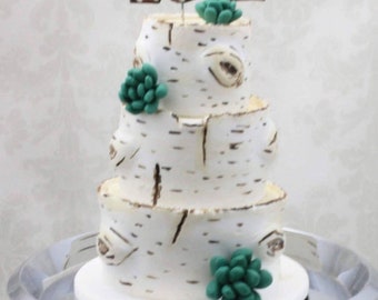 Wedding Cake Mini Replica Custom Ornament - Replica Cake - Wedding Gift - First Anniversary - Newlyweds Gift - Clay Ornament Shop