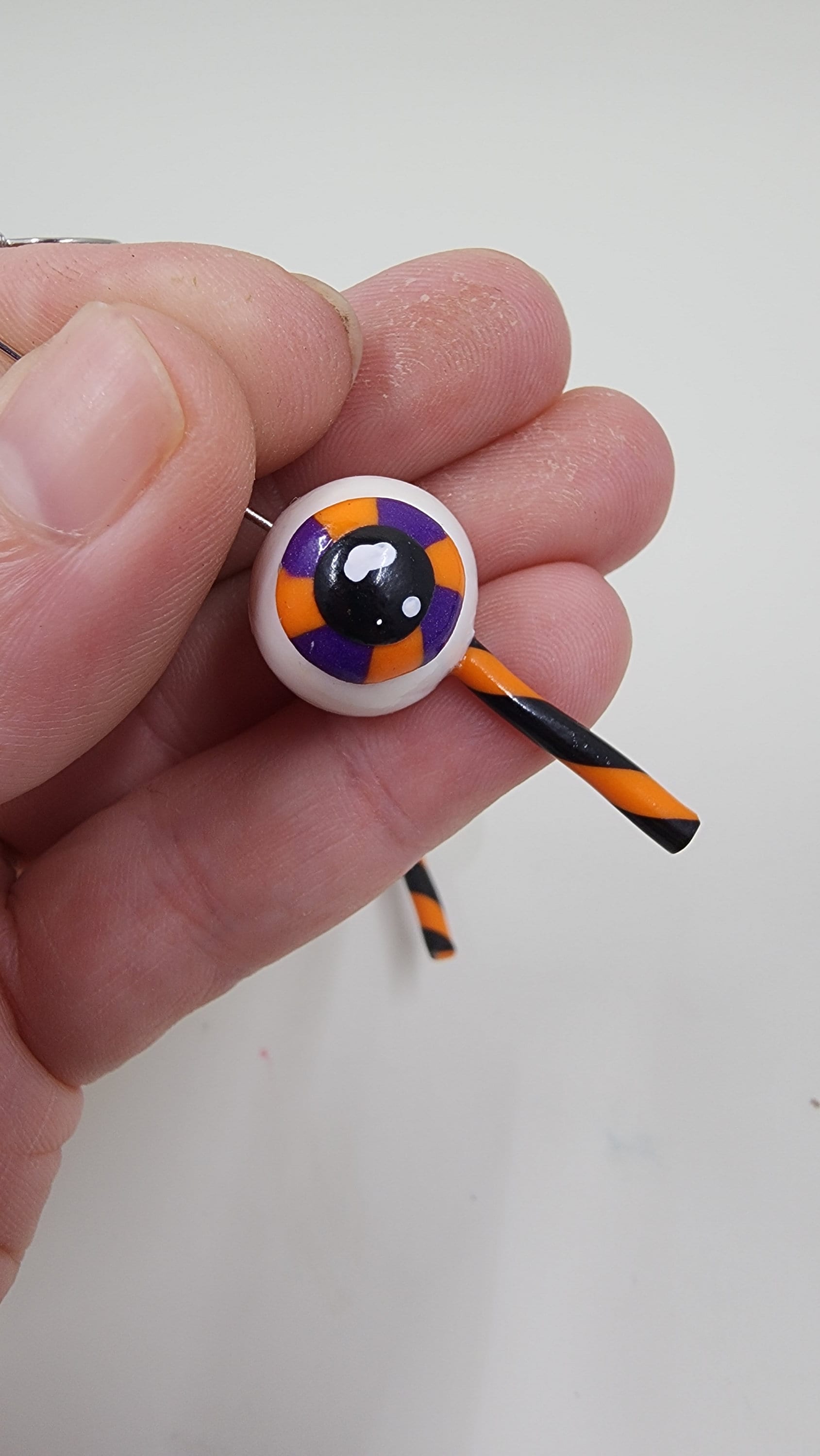 Eye Candy Earrings - Funny Earrings - Puns - Miniatures - Clay Earrings - Humor Earrings - Halloween - Eye Ball - Thumbnail 4