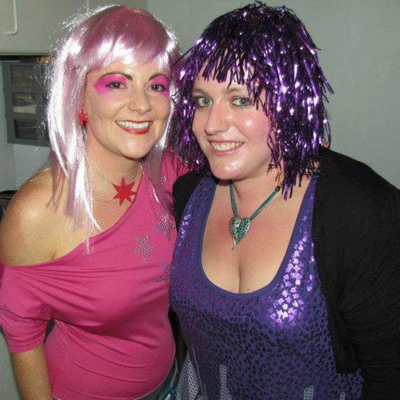 Jem and the Holograms Jem Star 2" Necklace - Cosplay Prop - 80's Necklace - Costume - The Misfits - Jem Star Necklace - Jewelry - Cartoon image 8